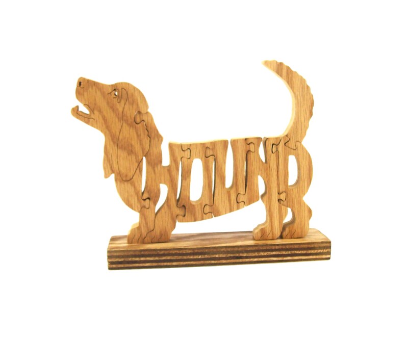 Basset Hound Dog puzzle, Hound dog puzzle, Basset hound dog puzzle, games  and puzzles, wooden animal shaped puzzles, wooden Hound dog puzzle